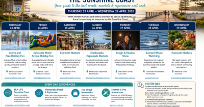 What’s On in Mooloolaba & the Sunshine Coast (Thu–Wed)