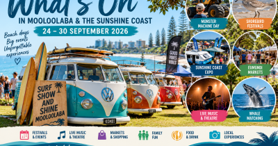 What’s On in Mooloolaba & the Sunshine Coast: 24–30 September 2026