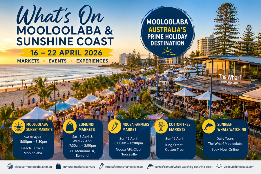 What’s On in Mooloolaba & the Sunshine Coast This Week