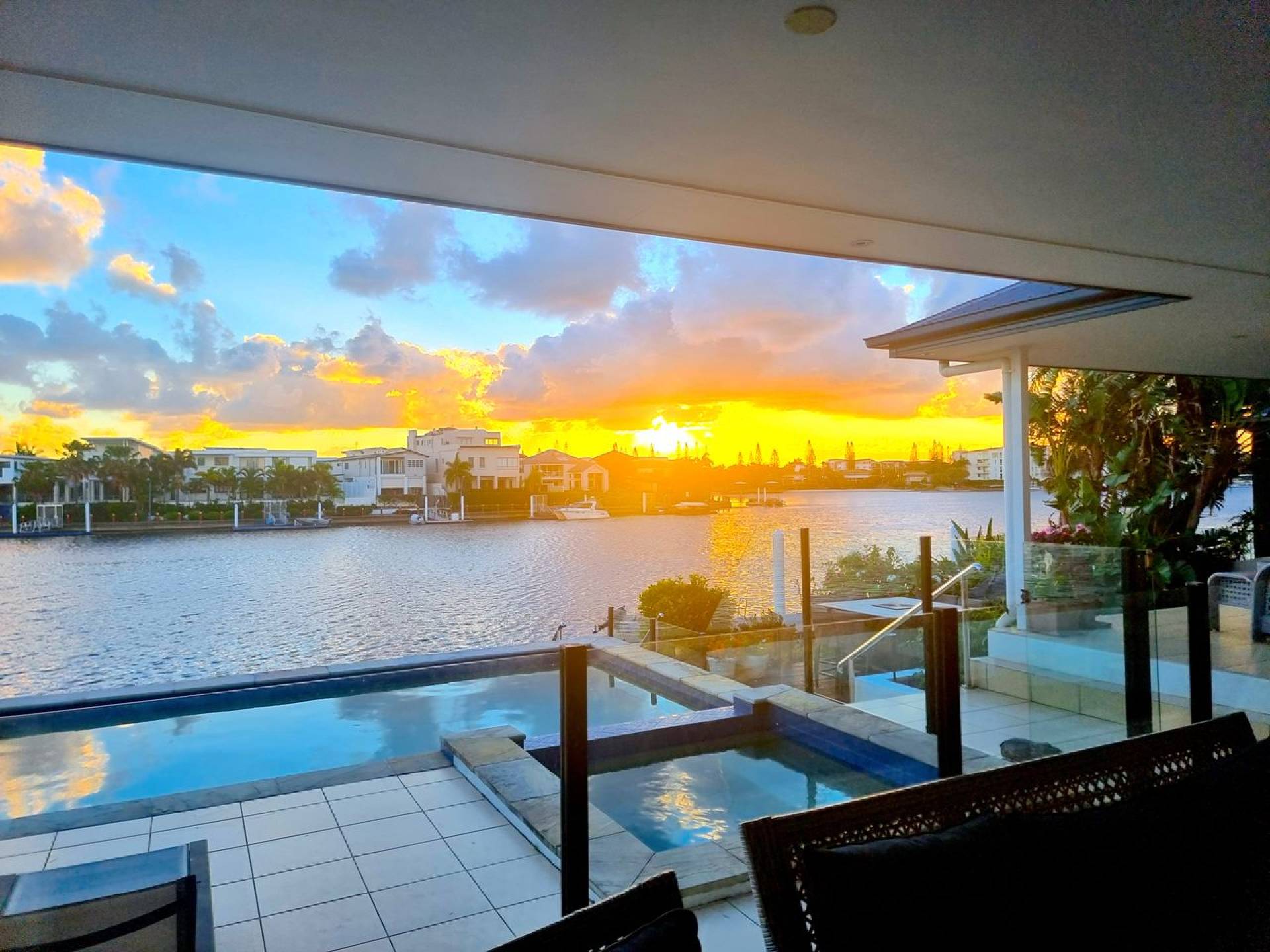 Canal front 4 bedroom home